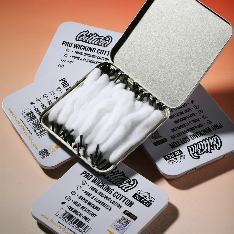 vape with refillable pods Organic Cotton & Wicking Materials for Rebuildable Coils UK