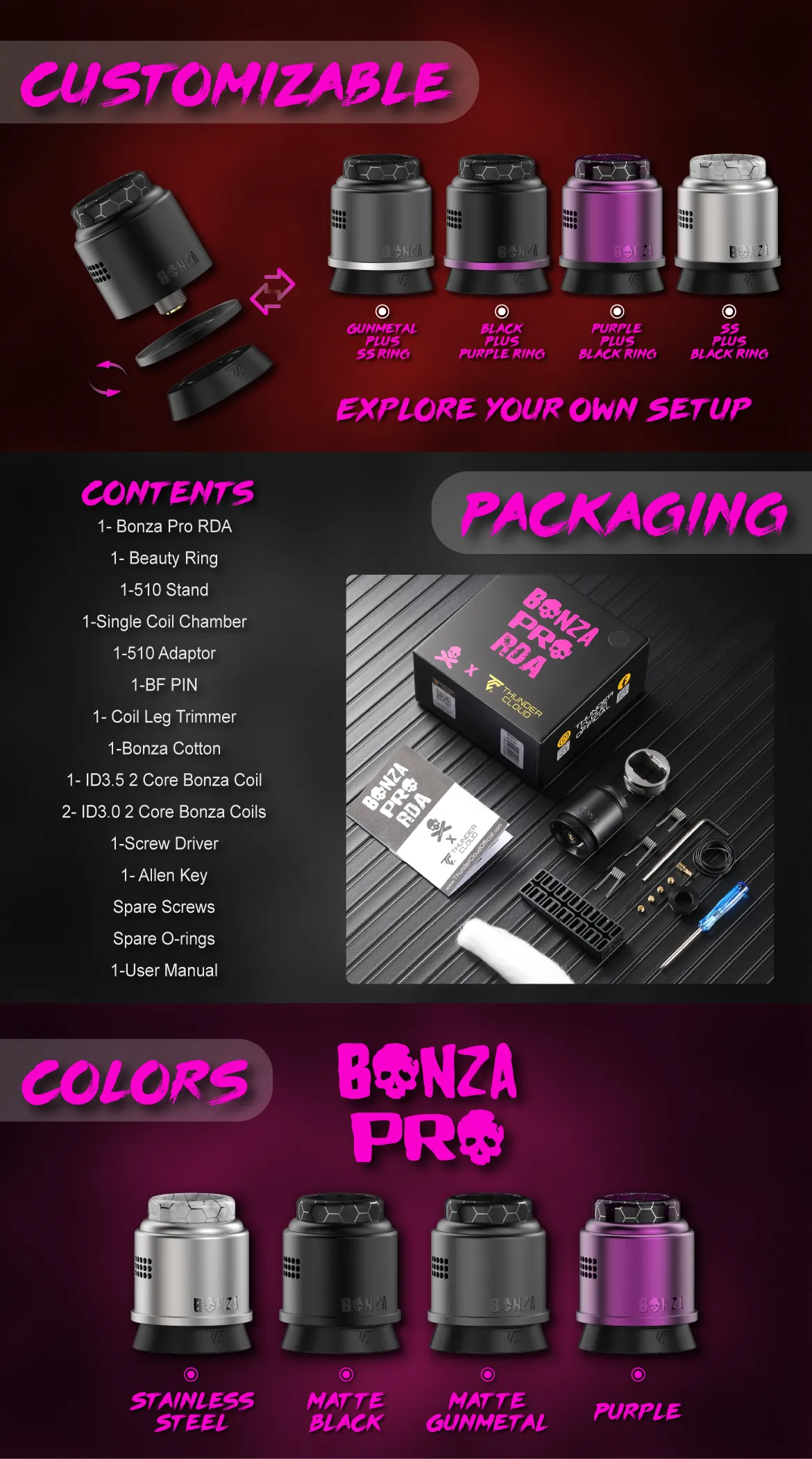 Thundercloudofficial Bonza Pro Rda By Vaping Bogan C