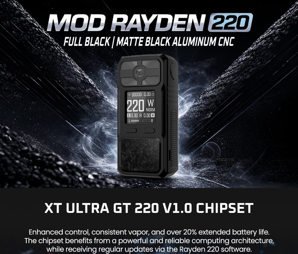 Rayden 220 Limited Edition Box Mod by BD Vape 2 Bd Vapwe 01