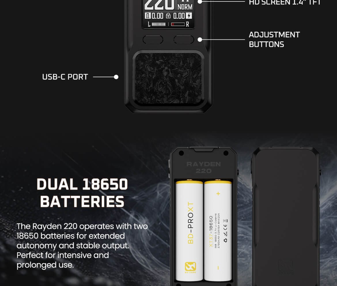 Rayden 220 Limited Edition Box Mod by BD Vape 5 Bd Vapwe 04