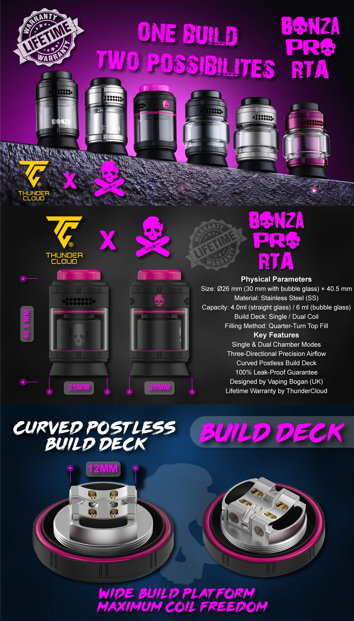 Bonza Pro RTA by Vaping Bogan - One Build Two Possibilities 2 Bonza Pro Rta 1