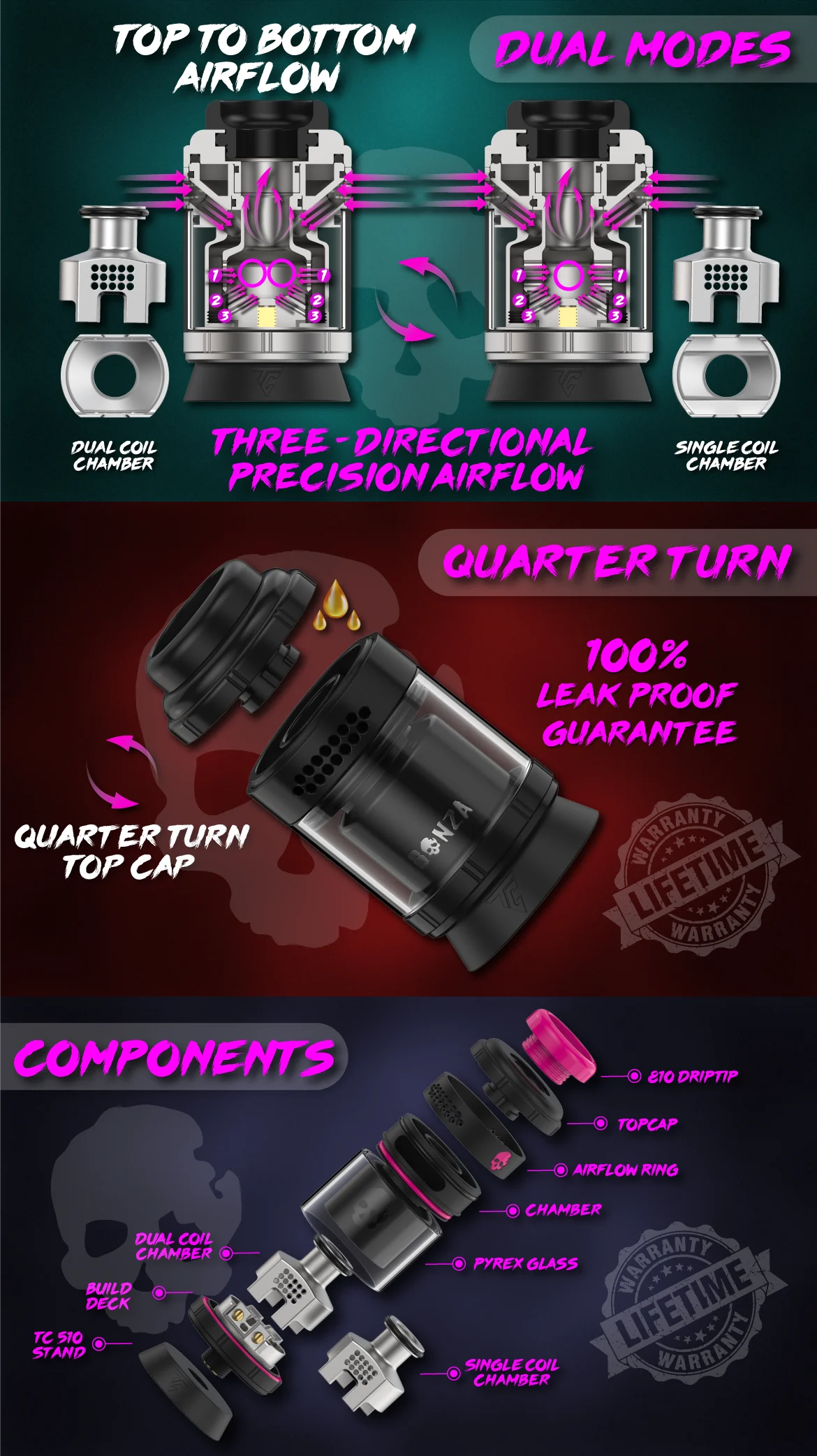 Bonza Pro RTA by Vaping Bogan - One Build Two Possibilities 3 Bonza Pro Rta 2